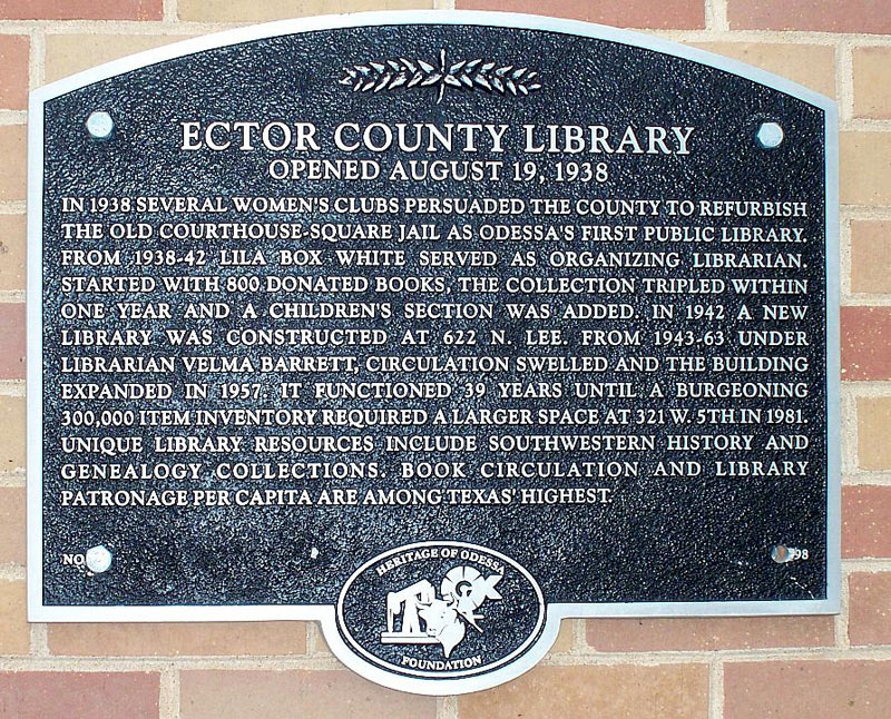 Hours Location Ector County Library